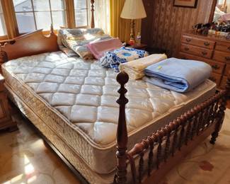 Ethan Allen queen complete bed