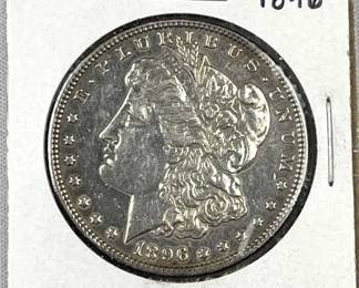 1896 Morgan Silver Dollar, US $1 Coin