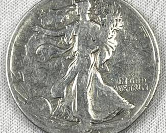 1923-S Walking Liberty Silver Half Dollar, US 50c