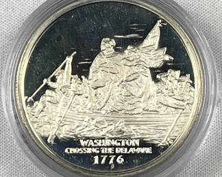 1776 Sterling Silver Prooflike Art Round, 1986