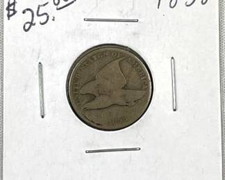 1858 Flying Eagle Cent,  Early US 1c Coin