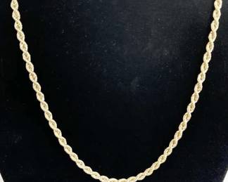 925 Silver Italy Twist Necklace