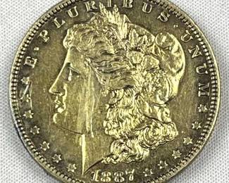 1887 Morgan Silver Dollar, US $1, Details