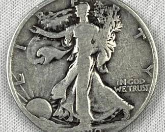 1920-S Walking Liberty Silver Half Dollar, US 50c