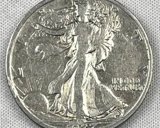1927-S Walking Liberty Silver Half Dollar, US 50c