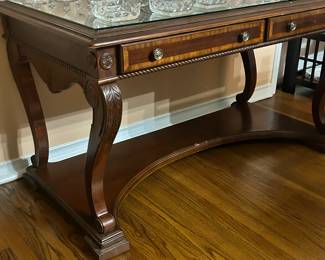 Beautiful Oak Desk with Felt Lined Drawers
