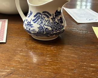 Brand New - Just out of the box Blue Willow Sugar, Creamer, Bowl, and Serving Platter