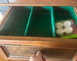 Felt line buffet drawers 
