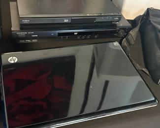 HP Laptop, Insinga DVD player, Onkyo DVD player