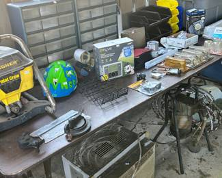 Tools, Tool Caddys, Power Washer, Wire, Hardware etc..