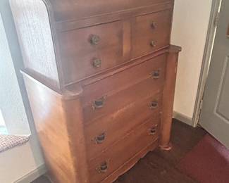 Antique Waterfall Dresser