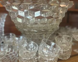 Vintage Fostoria punch bowl