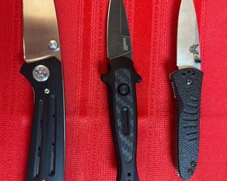 Kershaw Injection. Kershaw Launch 12. Benchmade 340 Aphid 