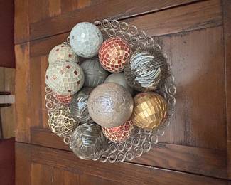 Decorative glass and mosaic balls