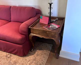 Walnut end tables pair