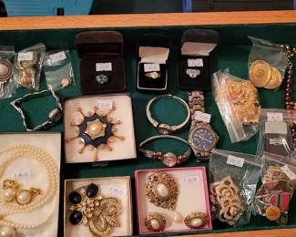 Vintage jewelry and watches