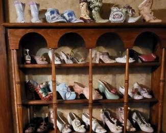 Huge Miniature Shoe assortment shelf is sold.