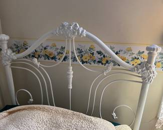 Antique White Rose Bed $75