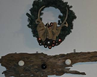 Wreath - Driftwood Hat Rack