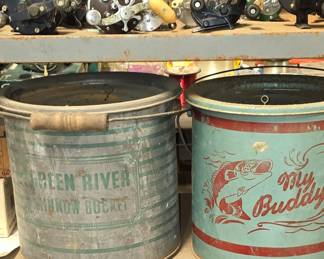Vintage Green River and My Buddy Minnow Bucket