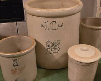 Redwing 2 Gallon Crock - 1 Gallon Crock - 10 Gallon Crock