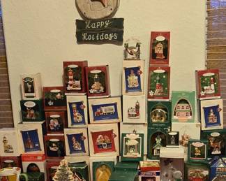 This is the start of Christmas! We have a long ways to go. More Pictures coming. These are Hallmark Ornaments 