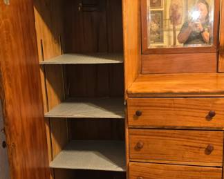 Antique Gentleman's Dresser - Opened