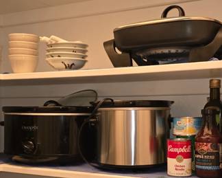 Waffle Maker - Stainless Bowls - Crock Pot