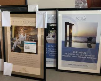 PA182Four Framed Posters