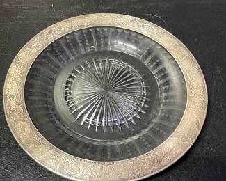 Sterling Rimmed Dish