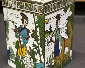 Brass Cloisonne Box