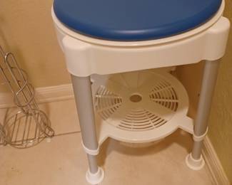 Swivel shower stool