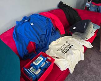 All the designer clothes have been authenticated!