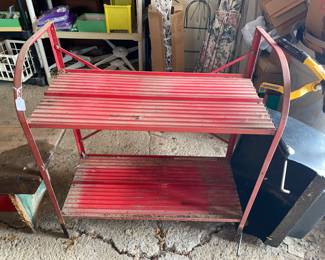 Vtg. Metal shelf