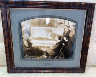 Antique mourning funeral photo 