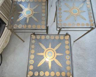 Glass tops of MCM tables 