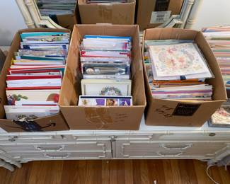 Assorted greeting cards