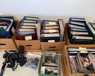 Assorted photo albums including many with car racing, Indy 500 and Mario Andretti pictures 