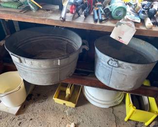 Galvanized tubs