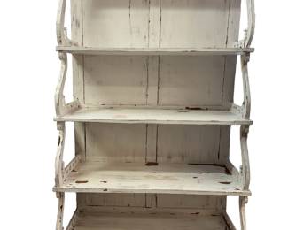 85 French Distressed Painted Shelves
