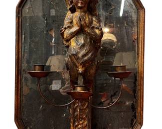 Italian Angel 3Light Sconce on Glass