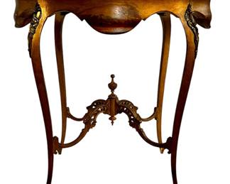 Verne Martin Style Turtle Top Gilt Table