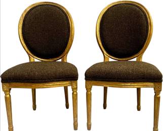 Pair French Style Chairs