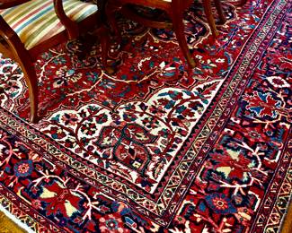 9' 9" x 12' 8"  Antique Heriz…Authentic Persian Rug Circa 1920s