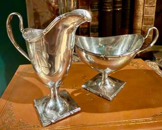 An amazing sterling creamer & Sugar circa 1900 England