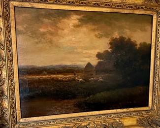 Circa 1800 English oil landscape 
