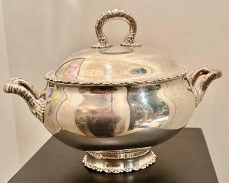 Antique 19th C sterling silver tureen!