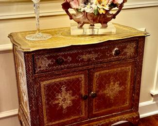 19th C Italian papier-mâché chest that is absolutely amazing