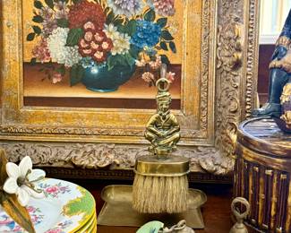 Love this oil on gold leaf painting