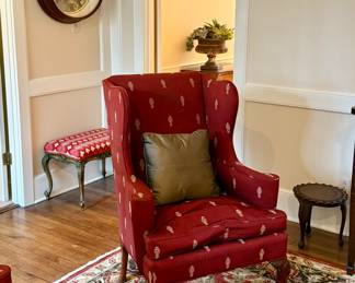 A pair of custom wingbacks in the perfect size